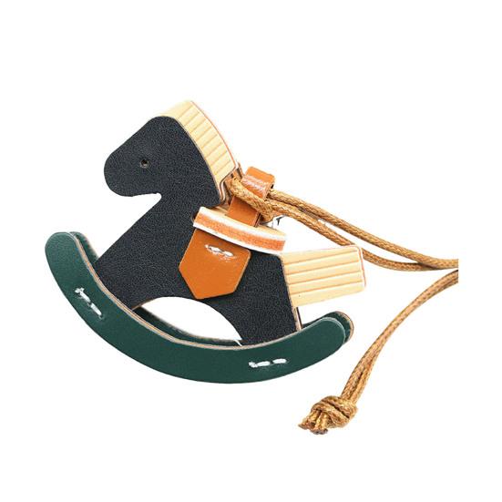 

Брелок Підвіска Форма Коня Плетений Мотузок Регульована Довжина Брелок для Ключів зі Штучної Шкіри Металеві Гачки Декоративний Подарунковий Аксесуар 1pc чорний