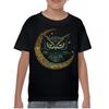Celtic Moon Owl Youth Kids Boys T-Shirt Mystic Night Bird Spiritual Wisdom Symbol Kids