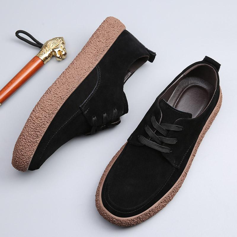 Piele de căprioară de vacă, pantofi casual pentru bărbați, pantofi oxford cu șireturi, pantofi de bord pentru bărbați, pantofi pentru bărbați, pentru bărbați, pantofi casual pentru bărbați