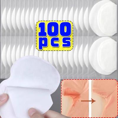 10/100pcs Unisex Sweat Pads Summer Deodorants Underarm Anti Perspiration Sweat Pads Disposable Armpit Absorb Sweat Shield Pads