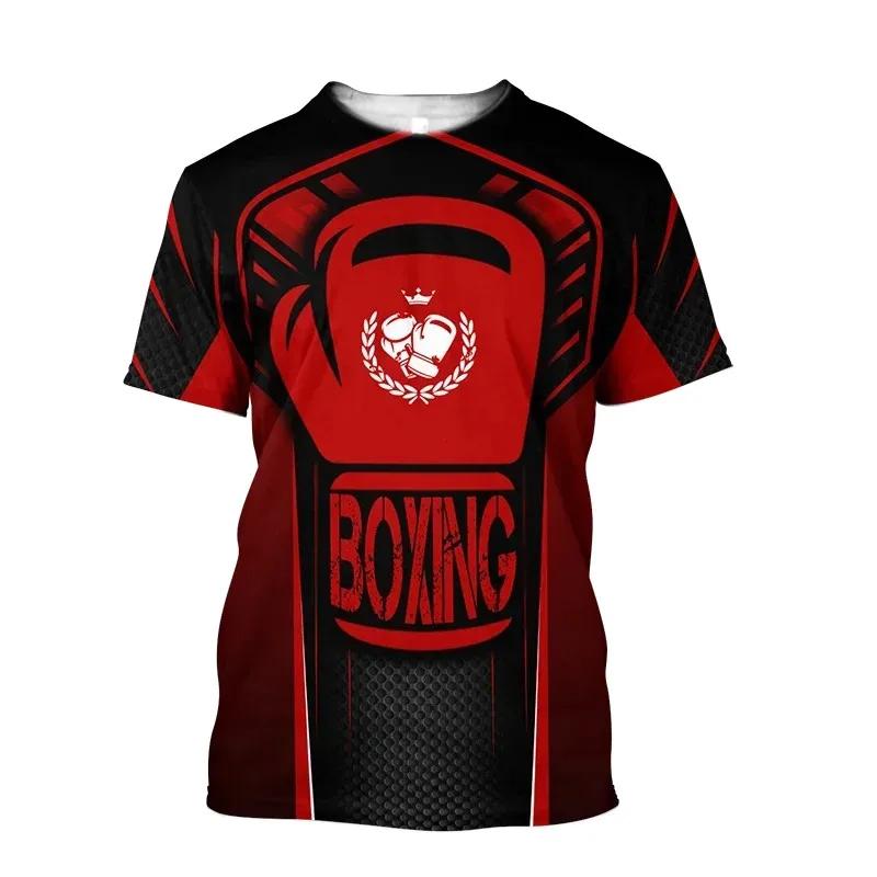 Boxing Training Women's T-shirt Quick Dry Loose Casual Sports Tough Guy Style Men Round Neck Short Sleeve Oversized Comfortable Clothing