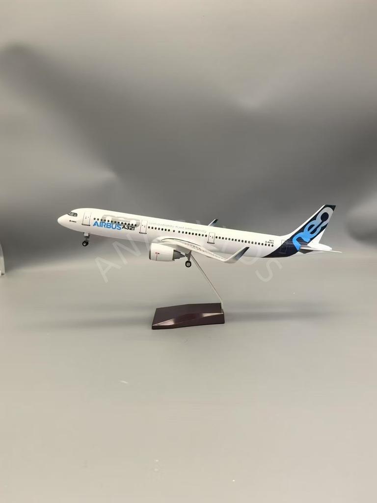 Airbus A321 NE0 Scale Airlines Planes 321NE0 For 1:100 44CM Die-Cast Resin Aircraft Display Airplane Lightweight Decoration