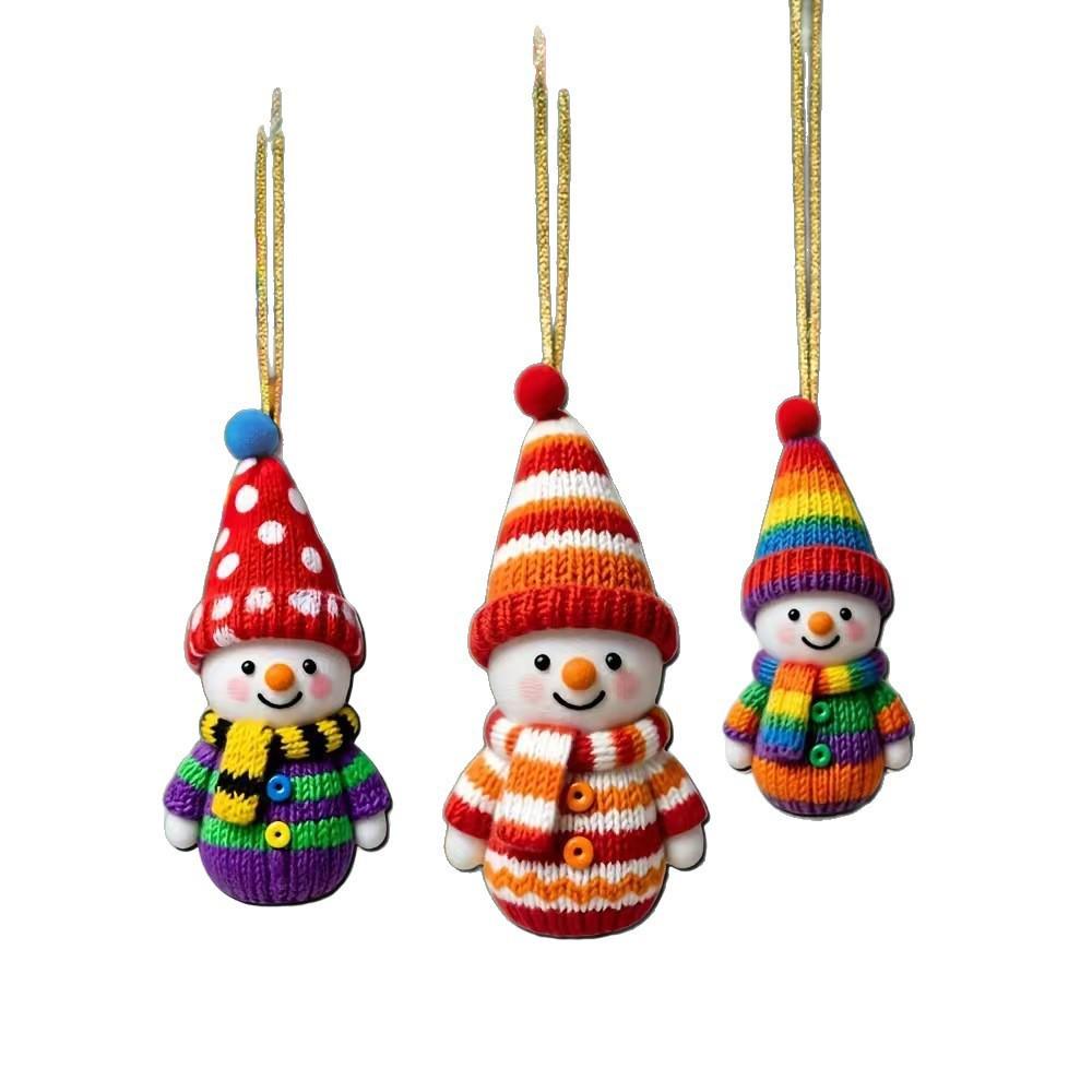 Colorful 2D Flat Angel Wooden Christmas & New Year Decorative Pendant