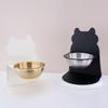 Detachable Adjustable Food Feeder Protects Cervical Anti-slip Pet Feeding Dish Anti-Tip Stable Elevated Cat Water Bowl Home