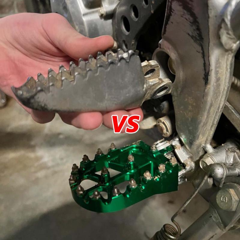 Anti-Slip Front Footpegs for Kawasaki KX65/80/85/100 Off-Road Motorcycles
