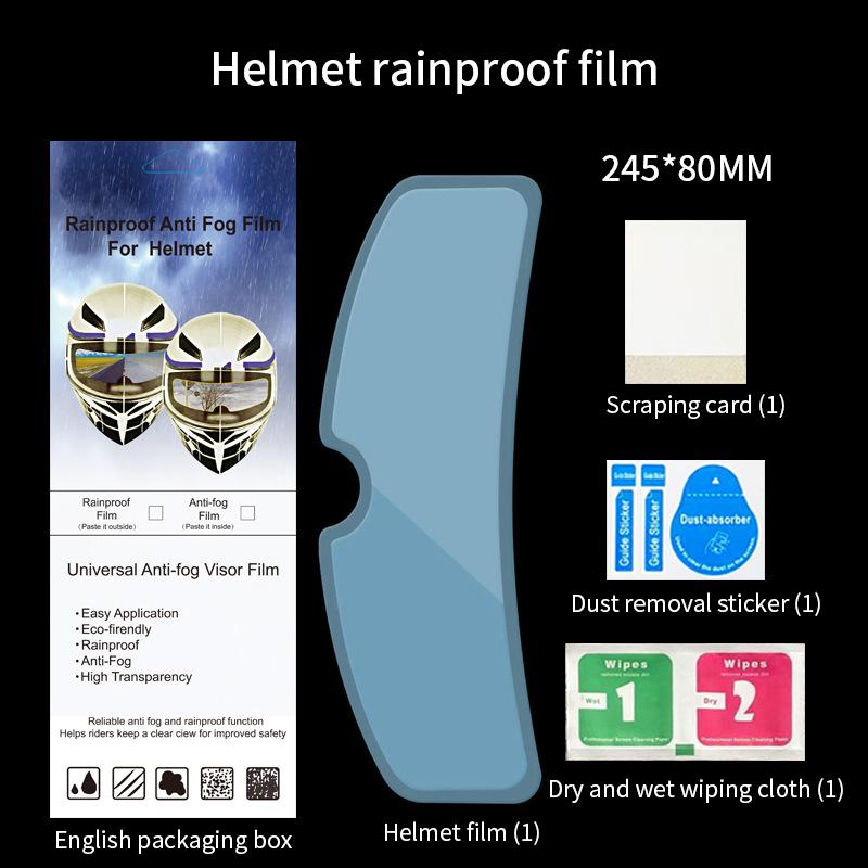 

Motorcycle Helmet Clear Rainproof Anti-fog Film Safety Driving Durable Nano Coating Sticker Film Helmet Accessories Universal