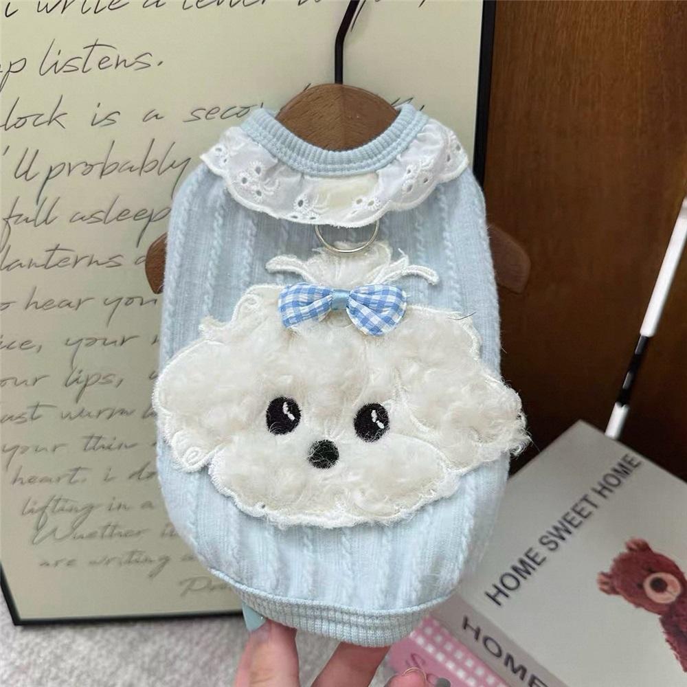 Pet Vest Puppy Cat Lace Dog Clothes Teddy Bichon Yorkshire Pomeranian Summer Thin Style