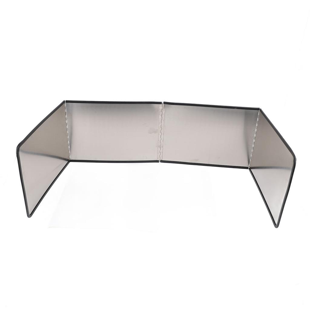4 Sided Oil Splatter Guard Stainless Steel Heat Insulation Splashing Proof Screen for Kitchen Cookin