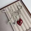 Fashionable Heart Accessory Keychain Stylish Bag Hanging Ornament Alloy Texture Suitable for Bags and Phones Decorating