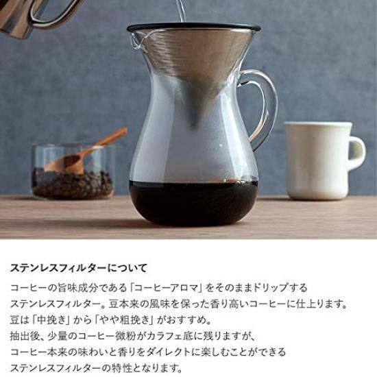 KINTO SCS Coffee Carafe Set 4cups Stainless Steel MicrowaveDishwasher Safe Gift Present 27621