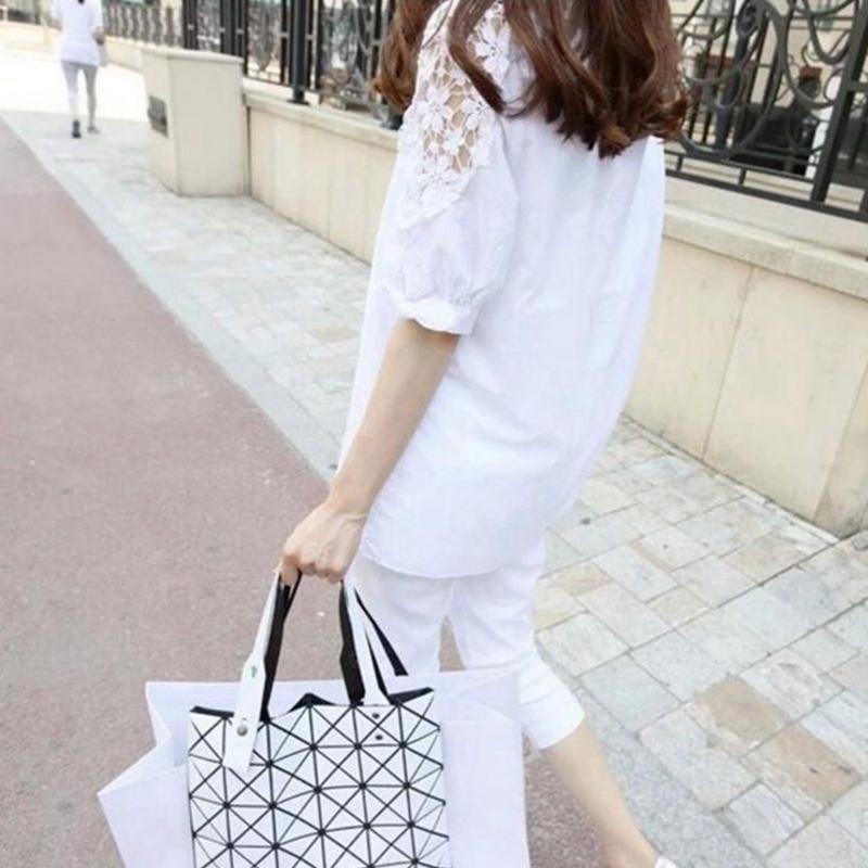 Women Summer Large Size Dress Shirt Loose Embroidery Shirt