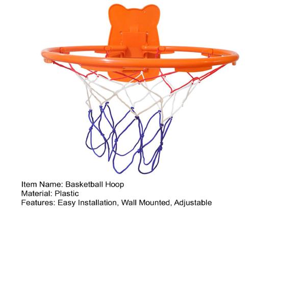 Children Silent Basketball Hoop Adjustable & Punch-Free Wall Mounted Basketball Hoop for Indoor Quiet Basketball Goal Practice Casual Game