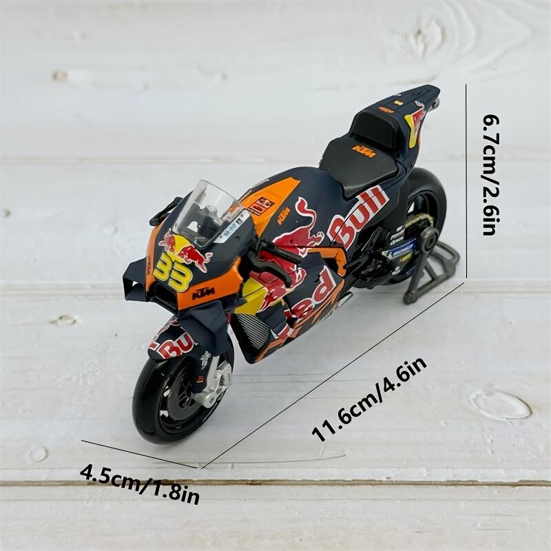 1:18er Maßstab Red Bull KTM Factory Racing Motorradmodell Langlebiges Zinklegierung Druckguss Spielzeug Wetterbeständiges Sammlerstück Geschenk für Motorrad-Enthusiasten