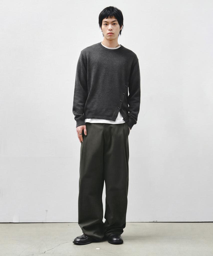 INTEMPOMOOD Long Pleated Chino Pants: 3 Colors