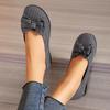 Flat Heel Shoes For Women Comfortable Bow Tie FootWear Lightweight Driving Shoes