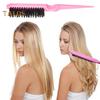 3Pcs/Set Hair Styling Comb Kit with Double-side Edge Control Teasing Bristle Brush Rat Tail Women Comb Back Brushing Combing Braiding Slicking