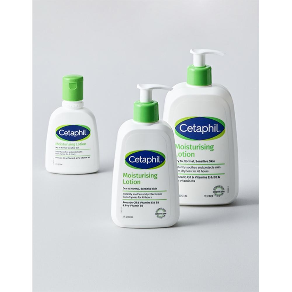 Cetaphil Moisturizing Lotion 236Ml+473Ml Double Plan  + 118 Ml Free Lotion  Total 827Ml Capacity