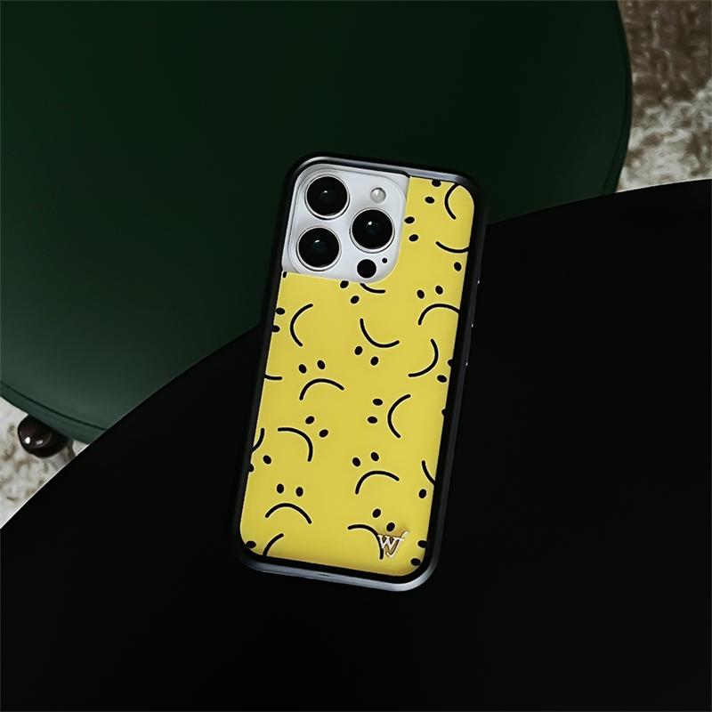 Wildflower 3D Leopard Print Polka Dot Phone Case For iPhone 16 15 14 Plus 12 13 14 15pro 17pro WF Cute Plaid Food Cartoon Cover