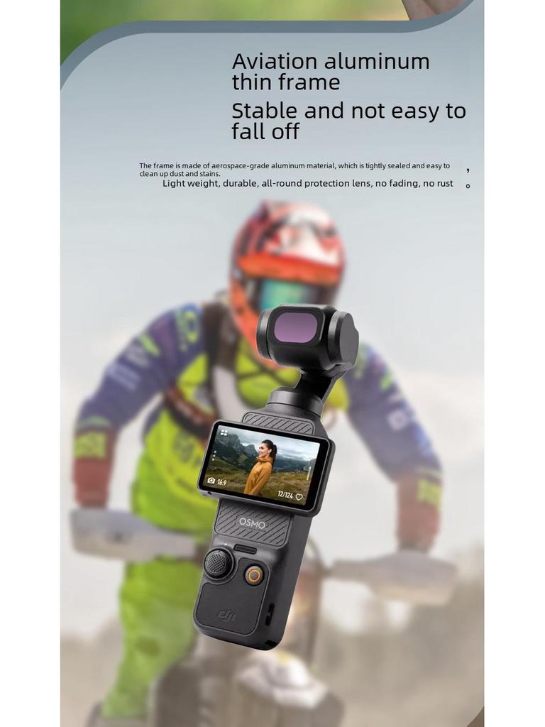 DJI Osmo Pocket 3 Filter: PL-Polarisations-, Weitwinkel- und Makroobjektive für Kameras der dritten Generation