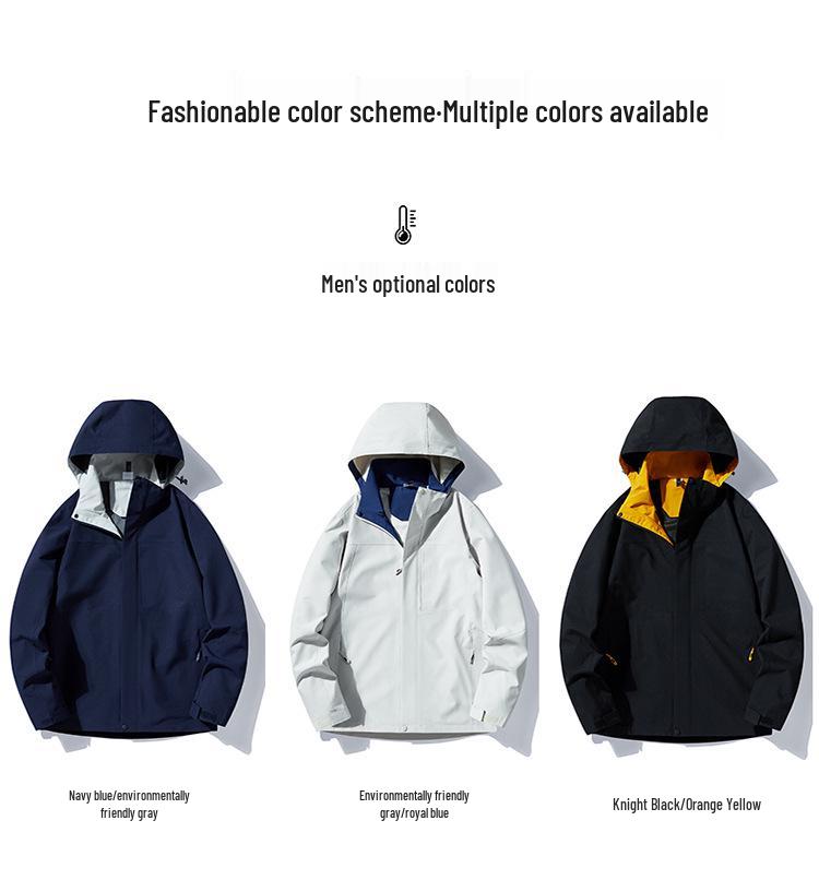 Unisex Windproof & Waterproof Breathable Travel Jacket - New Spring/Autumn Style with Logo Printing Option