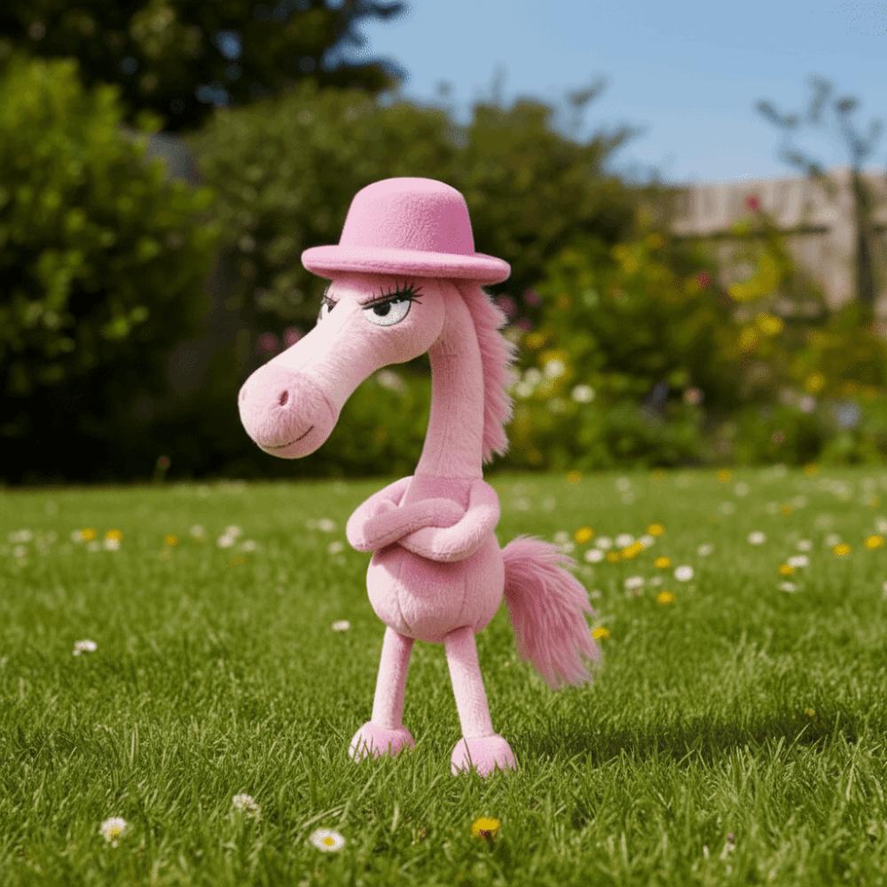 Cartoon Simulation Horse Stuffed Exquisite Craftsmanship Cute Design Fantasy Style Pink Simulation Horse Christmas Gift
