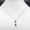 [Your and My Jewelry Box] Amethyst Pendant Necklace, Heart & Teardrop Type [February Birthstone] [Gift Wrapped]