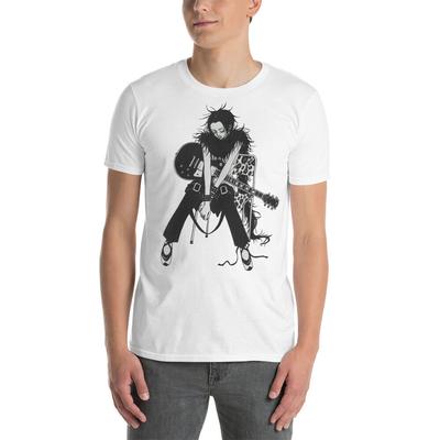 T-shirt Unisex Punk Anime Goth Girl Nana Rock Star Gotica a Maniche Corte