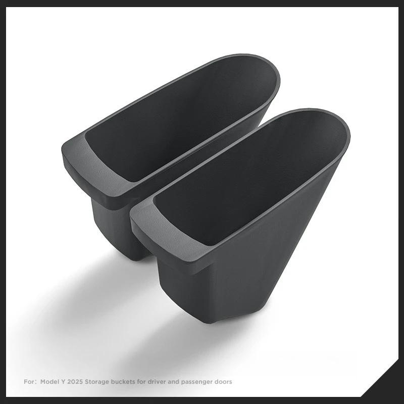 Trash Can for Tesla Model Y Juniper/Model 3 2025 Storage Buckets Driver Passenger Doors Organization Storage Box Car Accessories