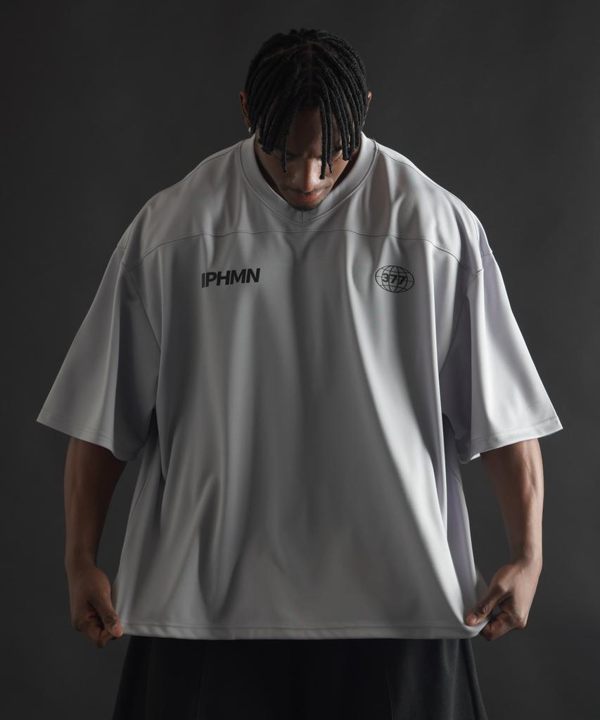 PHERMENON [2Pack] Oversized Rugby Jersey Short Sleeve (3 Colors)