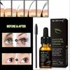 3pcs Castor Oil Eyelash Growth Serum Longer Fuller Eyelash Enhancer Treatment Nourishing Hair Lifting Eyebrow Lashes Essence