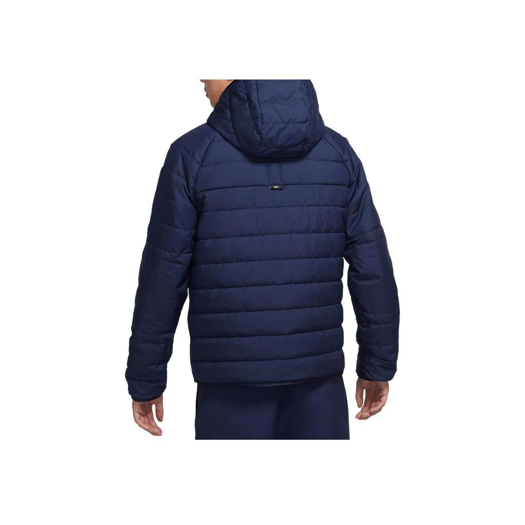Nike Therma-Fit Legacy Waterproof Reversible Warm Hooded Cotton Jacket Men Outerwear Red Blue DH2784-687