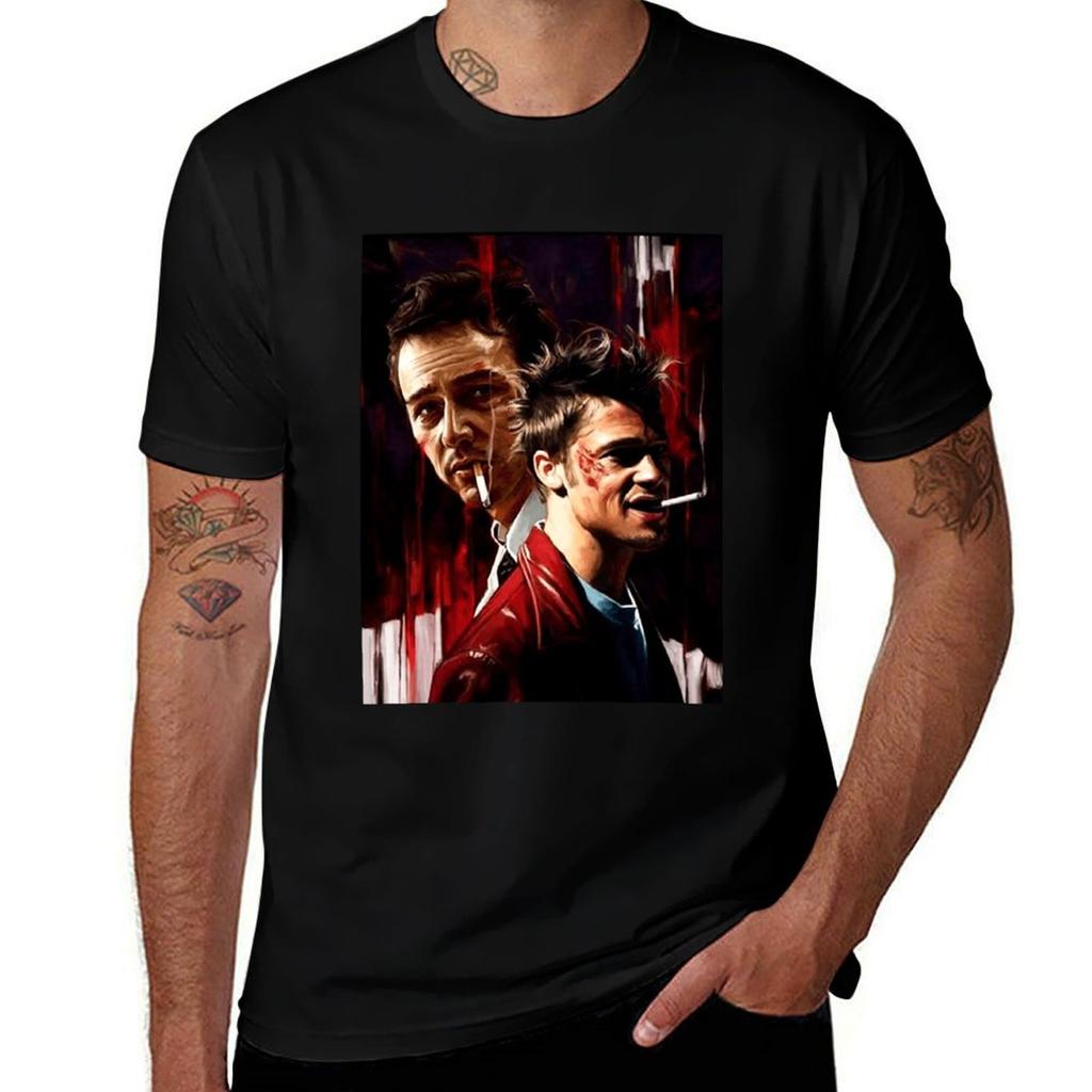 Fight Club Tshirt Big Size Short Sleeve Tee For Unisex Tshirt