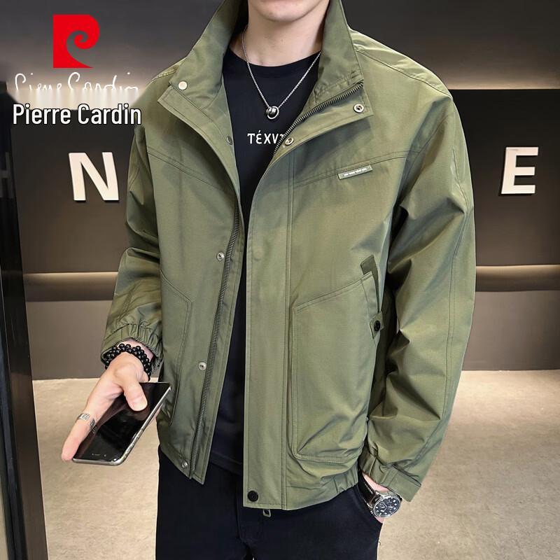 Pierre Cardin Men's Stand-Collar Casual Jacket