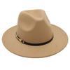Popular European and American Classic Retro Woolen Top Hat Men's and Women's Fashion Flat-brimmed Church Top Hat Jazz Hat
