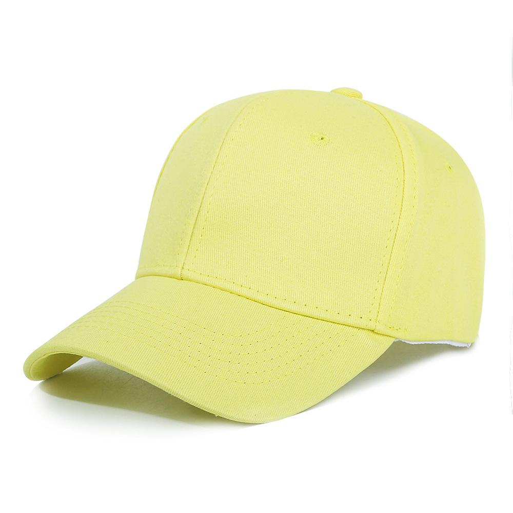 Cotton Hat Trendy Baseball Cap Black Autumn and Winter Women's Solid Color Hard Top Versatile Women's Light Board Cap