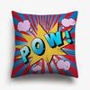 American POP ART Cushion Covers BANG WOW BOOM POW Cushion Cover Home Decorative Linen Pillow Case for Sofa Couch