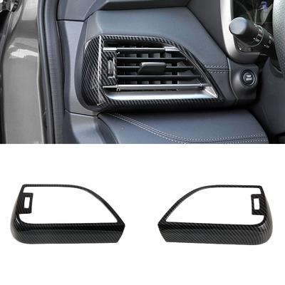 For Subaru Outback ABS Carbon Fiber Dashboard Air Outlet Frame Air Conditioning Protective Cover Car