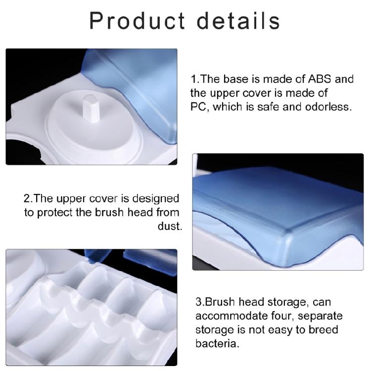 Electric Toothbrush Head Storage Stand Practical Brush Head Rack for Everyday Users Bathroom Supplies Accessory