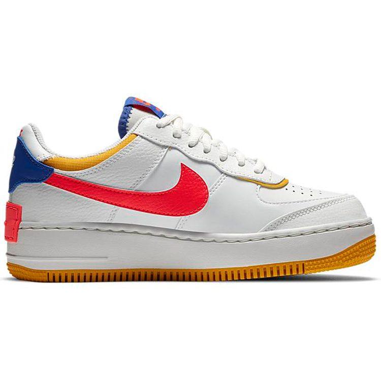Nike Air Force 1 Low Shadow Bianco Flash Crimson Blu Astronomia Donna CI0919-105
