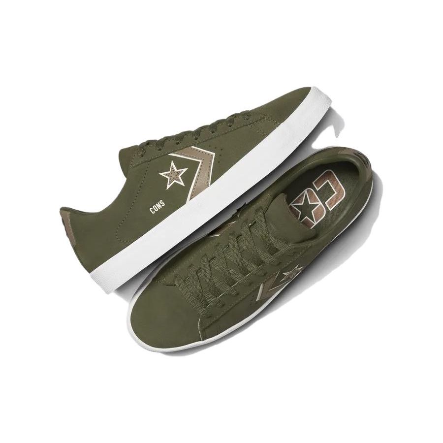 Converse Cons Pl Vulc Pro Durable Breathable Low Top Skate Shoes Unisex Sneakers Green A06653C