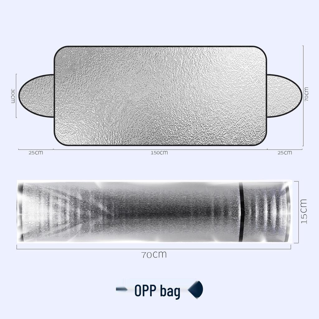 Car Windshield Sunshade Snow & Frost Shield, Aluminum Foil Protection