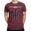 Printed Barbados Flag Barbadian T Shirt For Unisex Wounisex Cotton Tee Shirt Short Sleeve Tops