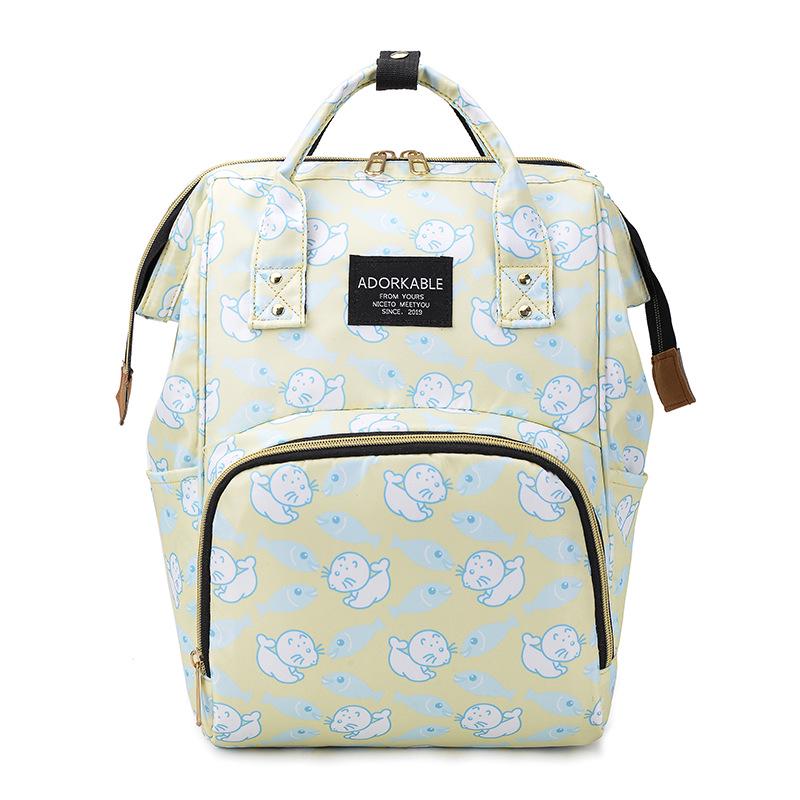 Trendy Large-Capacity Mommy and Baby Travel Backpack