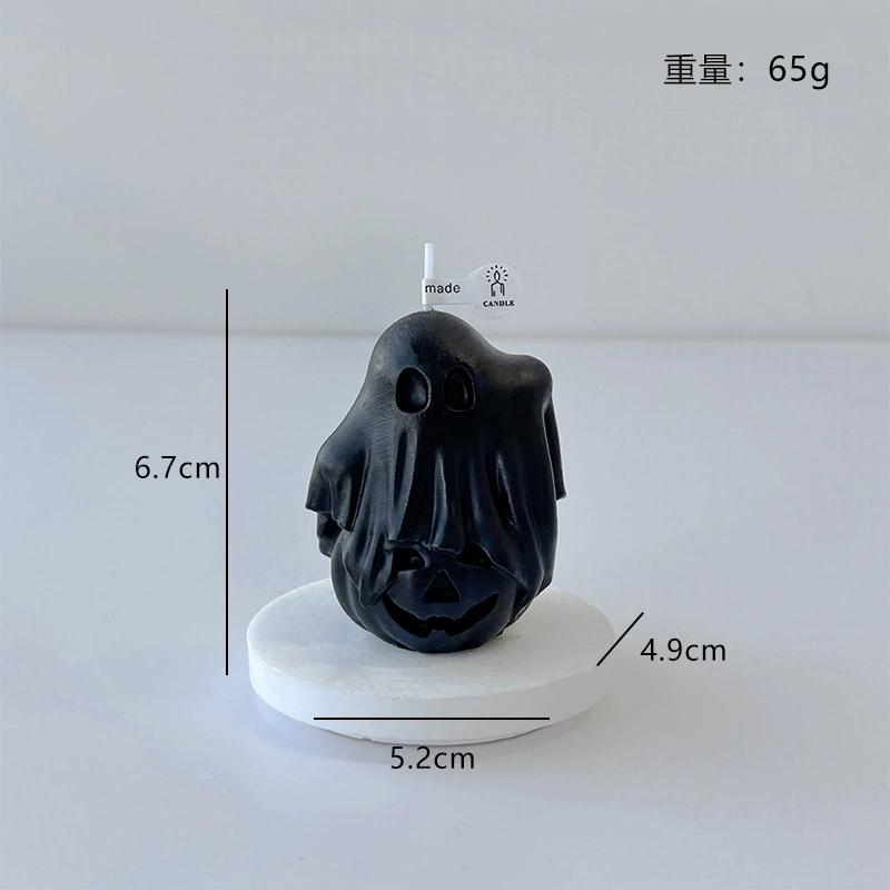 

Hot !!!1Pc Halloween Ghost Scented Candle Natural Soy Wax Cinnamon Fragrance Spooky Decor Funny Home Ornament Festival Supplies