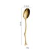 ZISIZ Stainless Steel Coffee Dessert Spoon & Fruit Fork Set