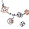 Pandora SignaTure Two Tone Logo T Bar Snake Chain braceleT 582309c00