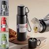 316 Stainless Steel Double-Cover Thermos Cup Large Capacity Insulated Cup  Men Women