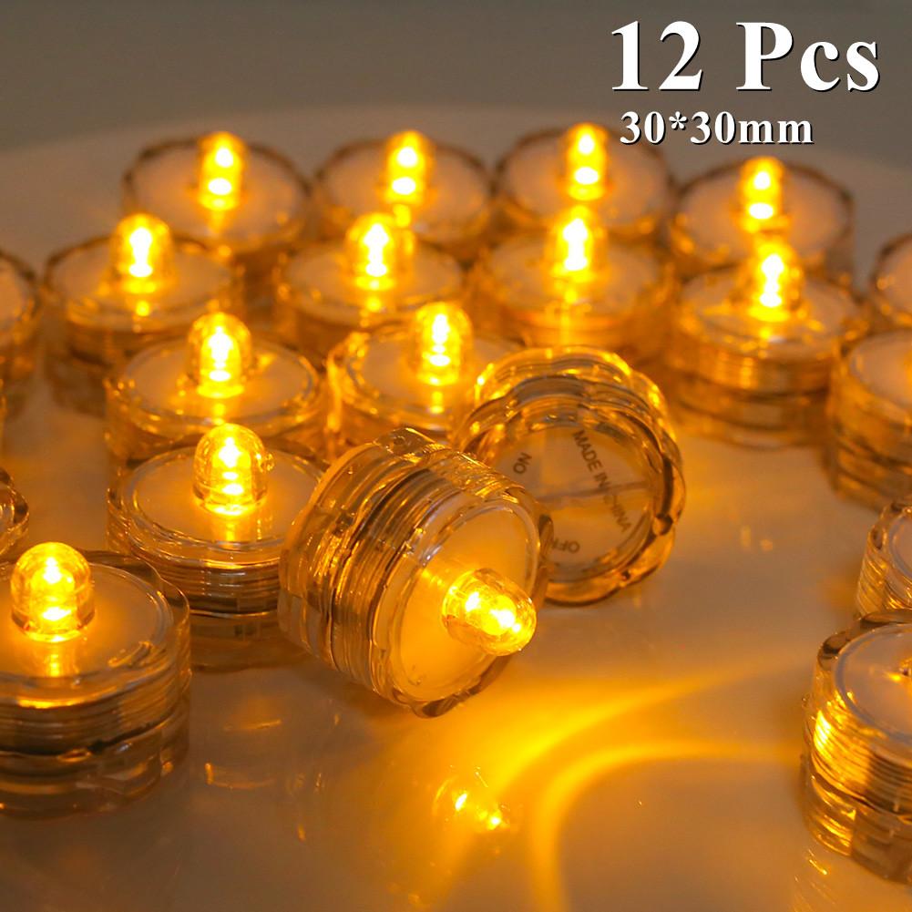 3/6/12 Pezzi Candele LED Senza Fiamma Tea Light Lampada Creativa Alimentata a Batteria Illuminazione Decorativa per Casa Matrimonio Festa di Compleanno Dropshipping