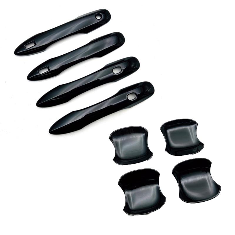 For Toyota Noah Voxy 90 Series   ABS Carbon fiber Door Handle door Bowl Catch Cover Protection Car External Trim Sticker