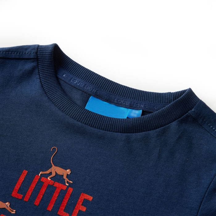 Kids' Long-sleeved T-shirt Navy Blue 92/104/116/128/140